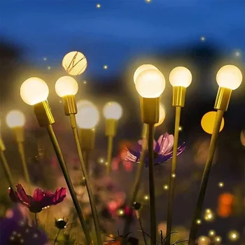 Solární LED Světlo Venkovní Zahradní Dekorace Krajiny Světla Ohňostroj Firefly Trávník Lampy Venkovský Dům, Terasu, Balkon Dekor Lampa