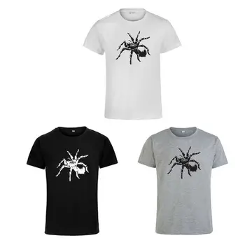 Super Pavouk Vytištěno Ležérní tričko Pánské Krátký Rukáv Posádka Krk Volný čas Topy Tee