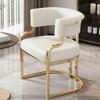 Svatební Salon Jídelní Židle Křeslo Throne Nordic Designer Replika Jídelní Židle Ruky Kožené Moderní Sillas Comedor Nábytek
