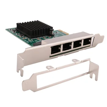 Síťové Karty Síť/Ethernet/Lan Adaptér PCI-E Síťová Karta Realtek RJ45 Připojení Ethernet 4 Port Gigabit Síťové Karty