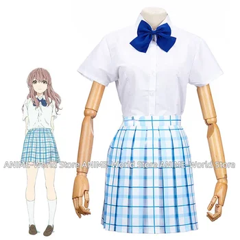 Tichý Hlas Nishimiya Sano-San Školní Uniformu, Krátký Rukáv Topy Sukně Šaty Anime Cosplay Kostýmy