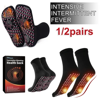 Turmalín Hubnutí Zdravotní Ponožky Samostatné Topení, Ponožky Magnetické Self-Topení Ponožky Foot Teplejší Masáž Thermotherapeutic Ponožky