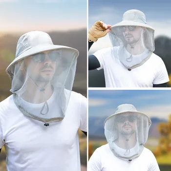 Unisex Ok Včelař Anti Včela Klobouk Rybářský Klobouk Venkovní Chov Hmyzu Síť Proti Hmyzu Sluneční Ochrana Sluneční Clona Masky Pokrývky Hlavy