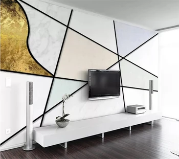 Vlastní nástěnné malby 3d tapet Severské minimalistické linie geometrická struktura osobnosti TV pozadí zeď obývací pokoj ložnice tapety