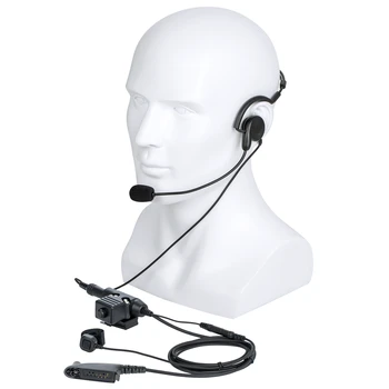 walkie talkie 7.1 mm, kostní vedení Headset Sluchátka Mikrofon s Prstem Mikrofon a U94 PTT pro Motorola GP328 GP338