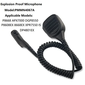 Walkie Talkie Mikrofon PMMN4067A Rameno Reproduktor Pro P8668 APX7000 DGP8550 P8608EX 8668EX XPR7550 JE DP4801EX nevýbušné
