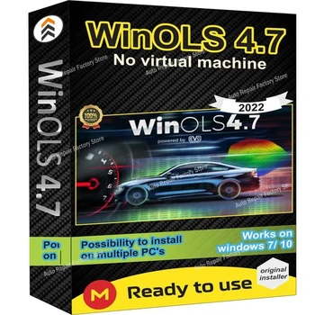 Winols 4.7 Plně Aktivován Pracuje na Windows10 11 Není Třeba Vmware Multi-jazyk +2021 Damos +ECM TITANIUM+ IMMO Nástroj SLUŽBY