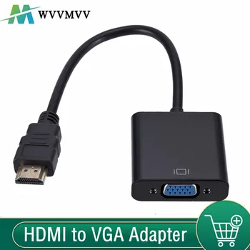 WvvMvv 1080P HDMI-kompatibilní s VGA Adaptéru Digital Analog HDMI-kompatibilní Samec Famale VGA Kabel Konvertor Pro PC Laptop