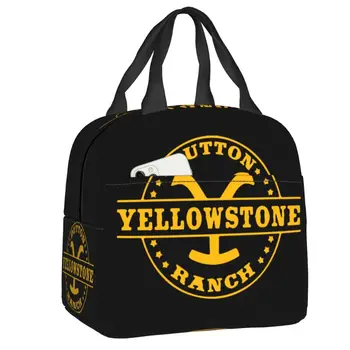 Yellowstone Dutton Ranč Oběd Pytel Opakovaně Použitelné Chladnější Tepelné Izolované Bento Box Pro Ženy, Děti, Piknik, Cestování, Jídlo Tote Tašky