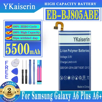 YKaiserin EB-BJ805ABE 5500mAh Baterie Pro Samsung Galaxy A6 Plus A6Plus A6+ SM-A605F A605G A6050 A605K A605FN A605GN Li-Polymer