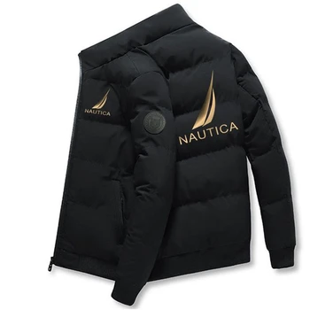 Zimní pánská zip bunda NAUTICA teplá pánská bunda surfování větruodolný ležérní pánská bunda odolná proti větru a chladu odolné Fas