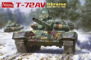 Zábavný Koníček 35A063 Měřítku 1/35 Ukrajina T-72AV Hlavní Bitevní Tank MBT Plastový Model Kit