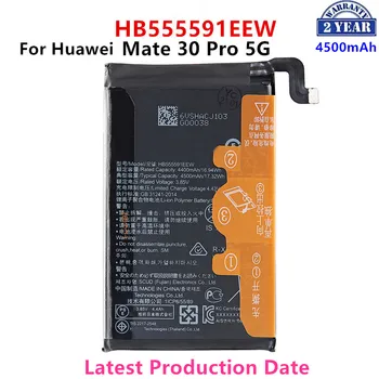 100% Originální HB555591EEW 4500mAh Baterie Pro Huawei Mate30 Pro 5G / Mate 30 pro 5G / Mate30Pro 5G Náhradní Baterie