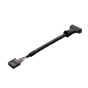 10CM Desce USB3.0 20Pin na 2.0 9pin Converter Kabel/ USB 2.0 Adaptér Kabel PC Šasi, Přední panel Line Dropship