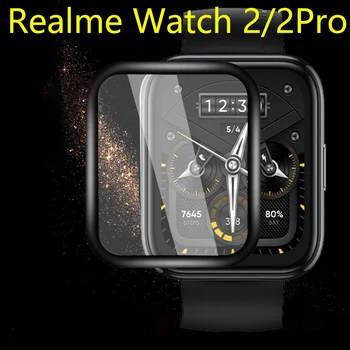 3D Zakřivené Měkký Ochranný Film, Kryt Pro Ochranu Realme Hodinky 2/2 Pro 2pro Smartwatch Kompletní LCD Screen Protector Kryt