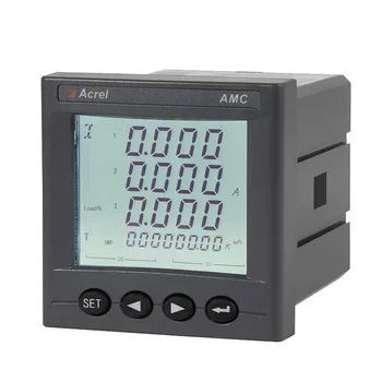 Acrel AMC72L-E4 Panel Elektroměr 3 Fázový Digitální Kwh Napájení Analyzátoru 4DI/2DO s Rs485 Modbus-RTU