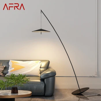 AFRA Nordic Black Rybaření Stojací Lampa Moderní Rodina Obývacím Pokoji Vedle Pohovky Kreativní LED Dekorativní Stálého Světla