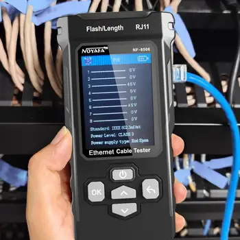 Barevný Displej Kabel Tester Advanced Network Cable Tester s barevným displejem Multifunkční Ncv Poe Ping Ip Scan pro Sítě