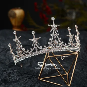 CC Svatební Koruna Vlasy, Šperky Čelenka Diadém Zapojení Doplňky pro Ženy Družičky Princezna Krása Korun Barokní HG1189