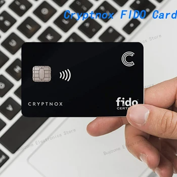Cryptnox FIDO Karty - Fido2 Certifikované - Bezpečnostní Klíč pro iPhone - NFC Komunikace - Passwordless nebo 2FA autentizace