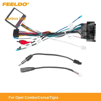 FEELDO Auto 16pin Napájecí Kabel Kabelového svazku Adaptér Pro Opel Combo/Corsa/Tigra Instalace hlavní Jednotky