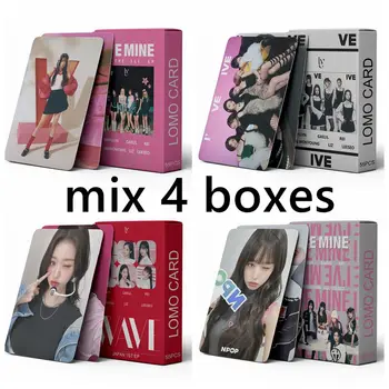 MIX 4 Boxy Kpop IVE Lomo Karty Photocards jsem MOJE Nové Album Photo Print Karty Vysoce Kvalitní
