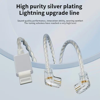 ND Lightning sluchátka kabel je vhodný pro kabelové sluchátka s Lightning rozhraní, 2póly, double-pin připojování a odpojování 0.