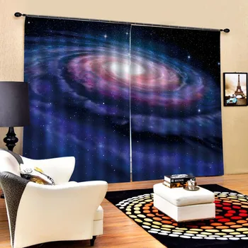 nebe Závěs kanceláře, Ložnice 3D Okna Opona Luxusní obývací pokoj zdobí Cortina