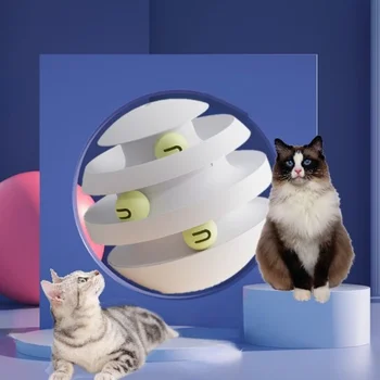 Planeta Kočky Hračka Věž Stopy Hračky Pro Kočky Interaktivní Otočný Válec Koule Kočka Inteligence Školení, Zábavní Věž Pet Products