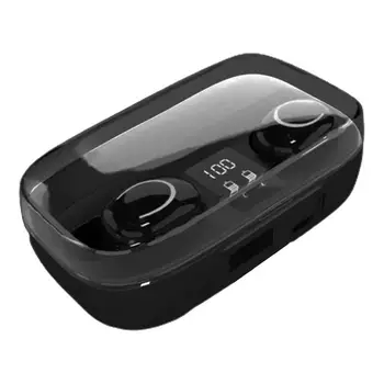 Sluchátka Bezdrátová Bluetooth Šumu Vodotěsné Sluchátka S Digitálním Displejem Touch LED Digitální Displej Vodotěsný