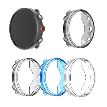Transparentní TPU Ochranné Pouzdro Smart Watch Obrazovky Kryt Pro Polar Vantage V2 Candy Barva Soft Shell