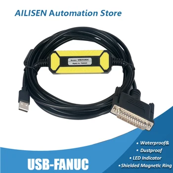 USB-FANUC GE FANUC CNC obráběcí Stroje RS232 25pin Programovací Kabel Řady PLC Versamax ke Stažení Line