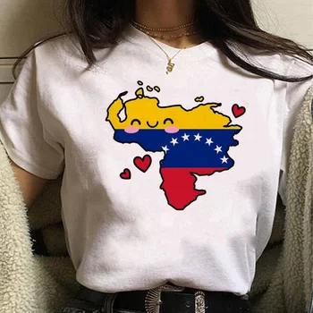Venezuela tričko dámské značkové tričko ženské Japonské komiksové oblečení